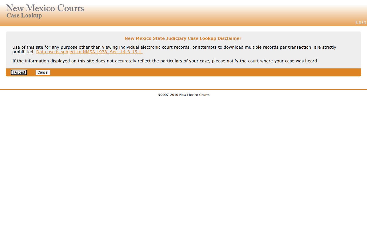 New Mexico Case Lookup for Catron County court records after arrest